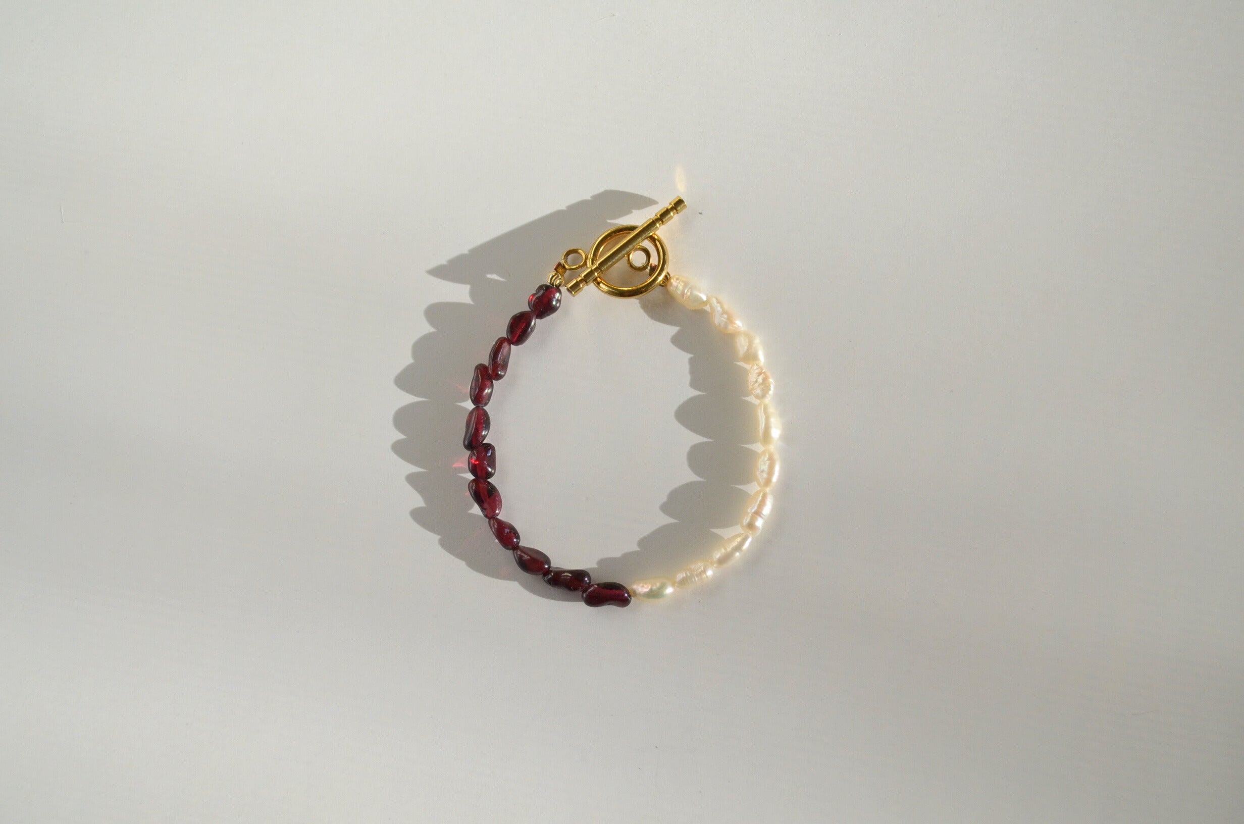 Red Tide & Pearl Bracelet