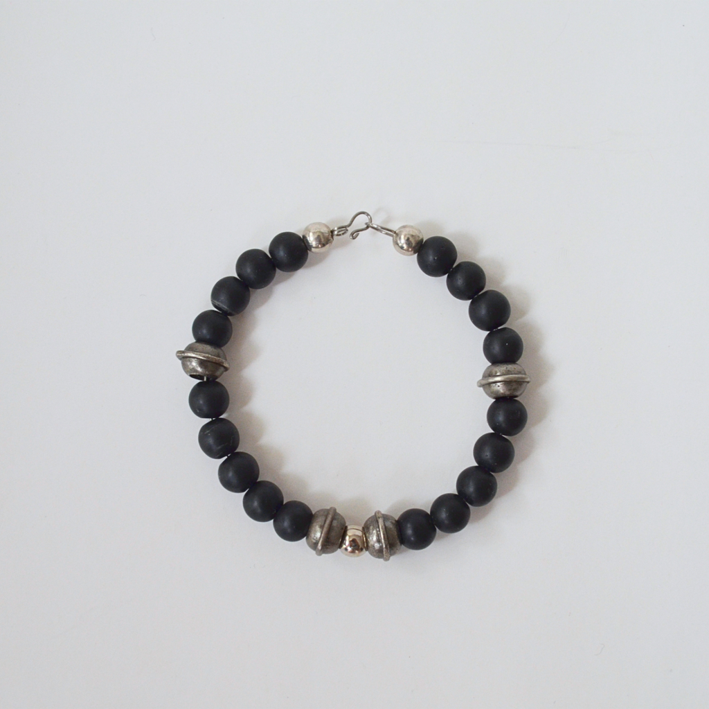 Noir Argent Bracelet