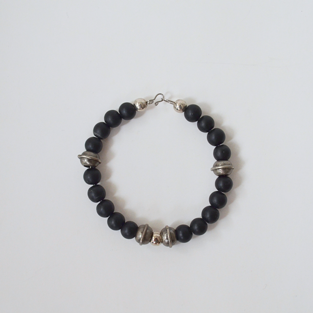 Noir Argent Bracelet