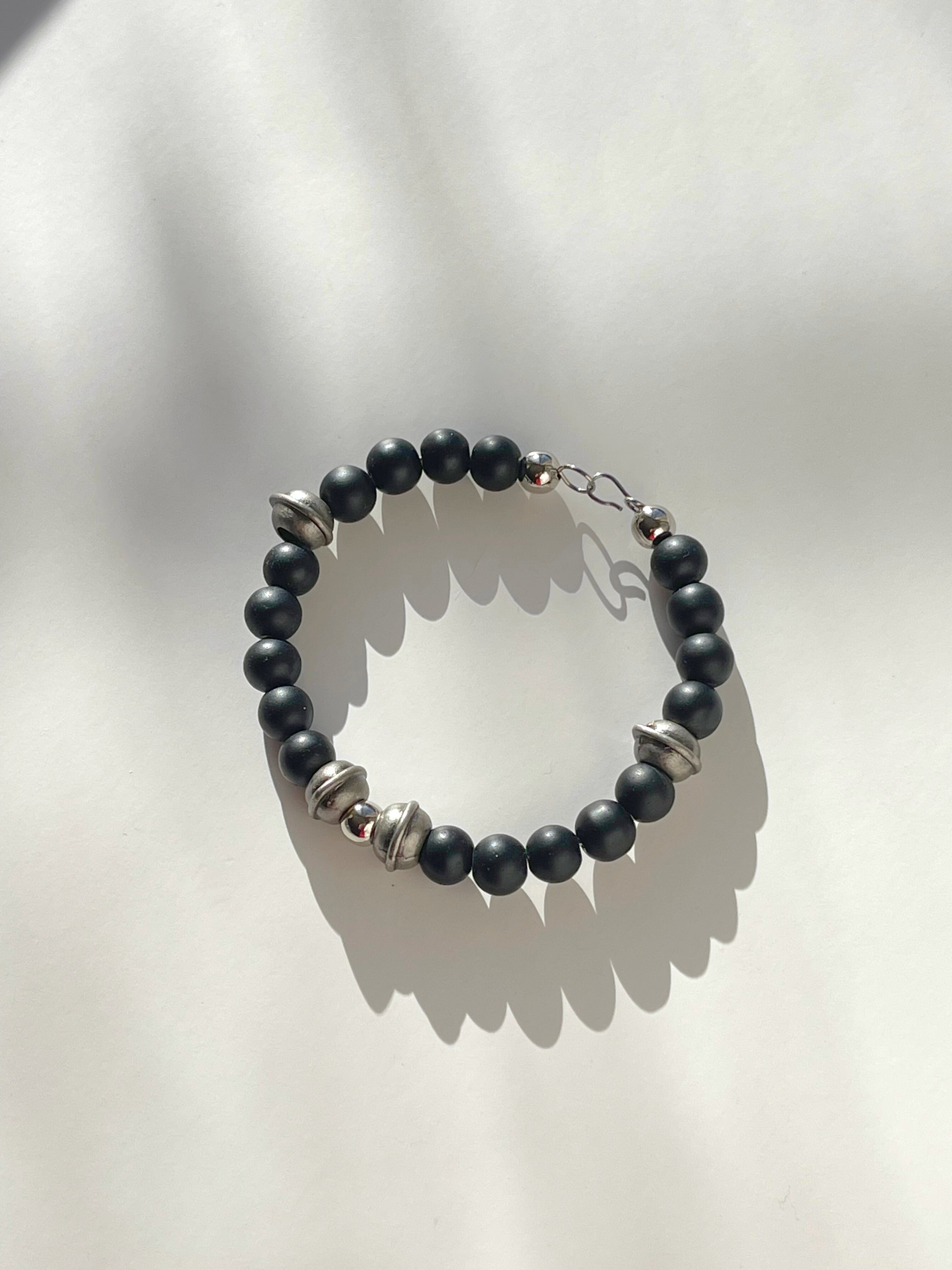 Noir Argent Bracelet