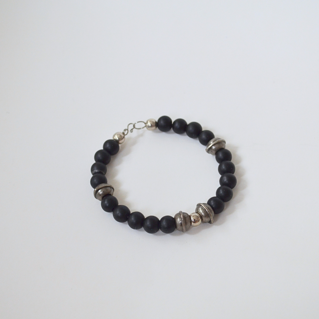 Noir Argent Bracelet