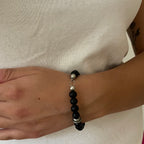 Noir Argent Bracelet